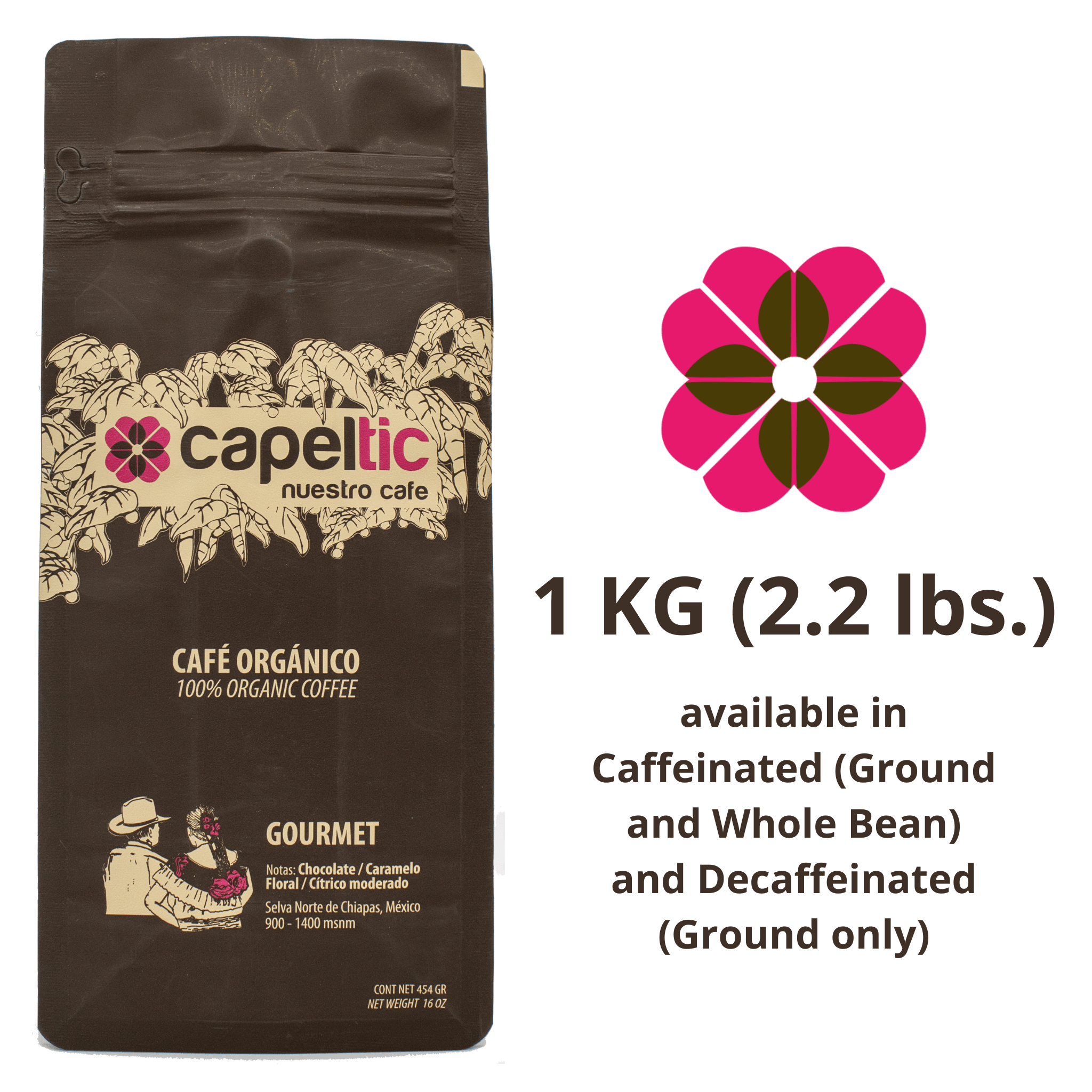 Capeltic Origin Roasted Gourmet Coffee (2.20 lbs. / 1 kg