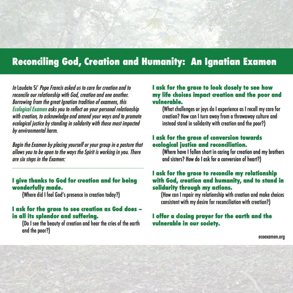 Ecological Examen Prayer — Indigenous Community (Pack of 25)