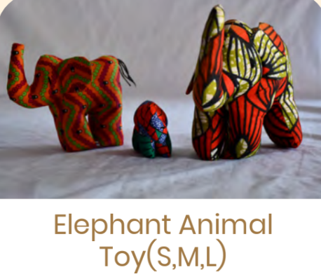 Mikono Elephant Animal Toy - Large