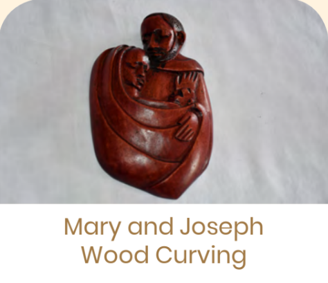 Mikono Mary and Joseph Wood Curving