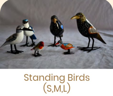 Mikono Standing Birds - Medium