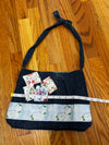 Sueños y Diseños bag, medium w/ floral patches