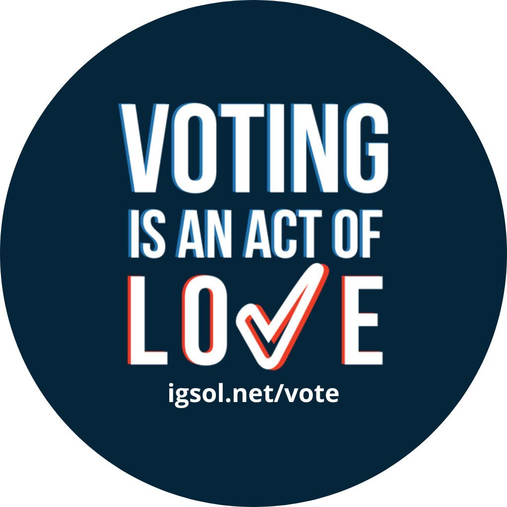 Voting is an Act of Love Stickers - Pack of 25