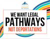 "We Want Legal Pathways" Rally Signs (Pack of 25)