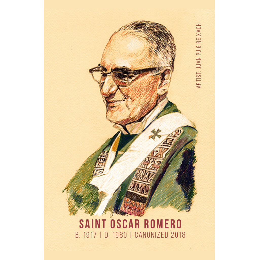 Saint Oscar Romero Prayer Card - English (Pack of 25)
