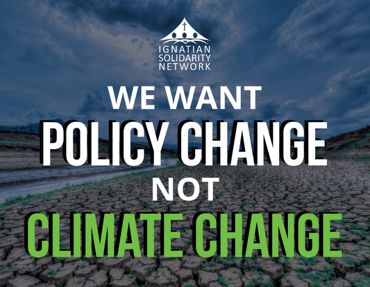 "We want policy change, not climate change" Rally Signs (Pack of 25)